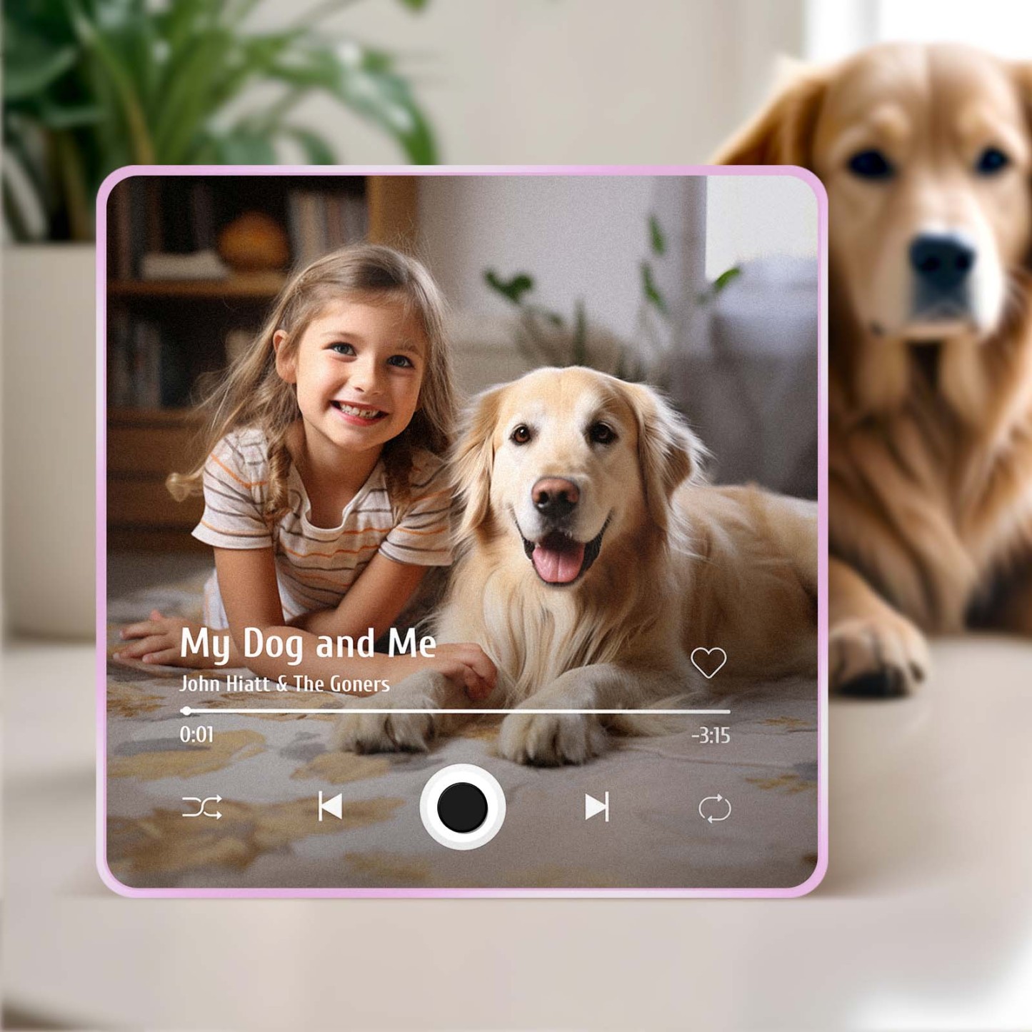 Customized Album Fridge Magnet Personalized Music Fridge Magnet Can Play Songs Gifts For Pet Lovers