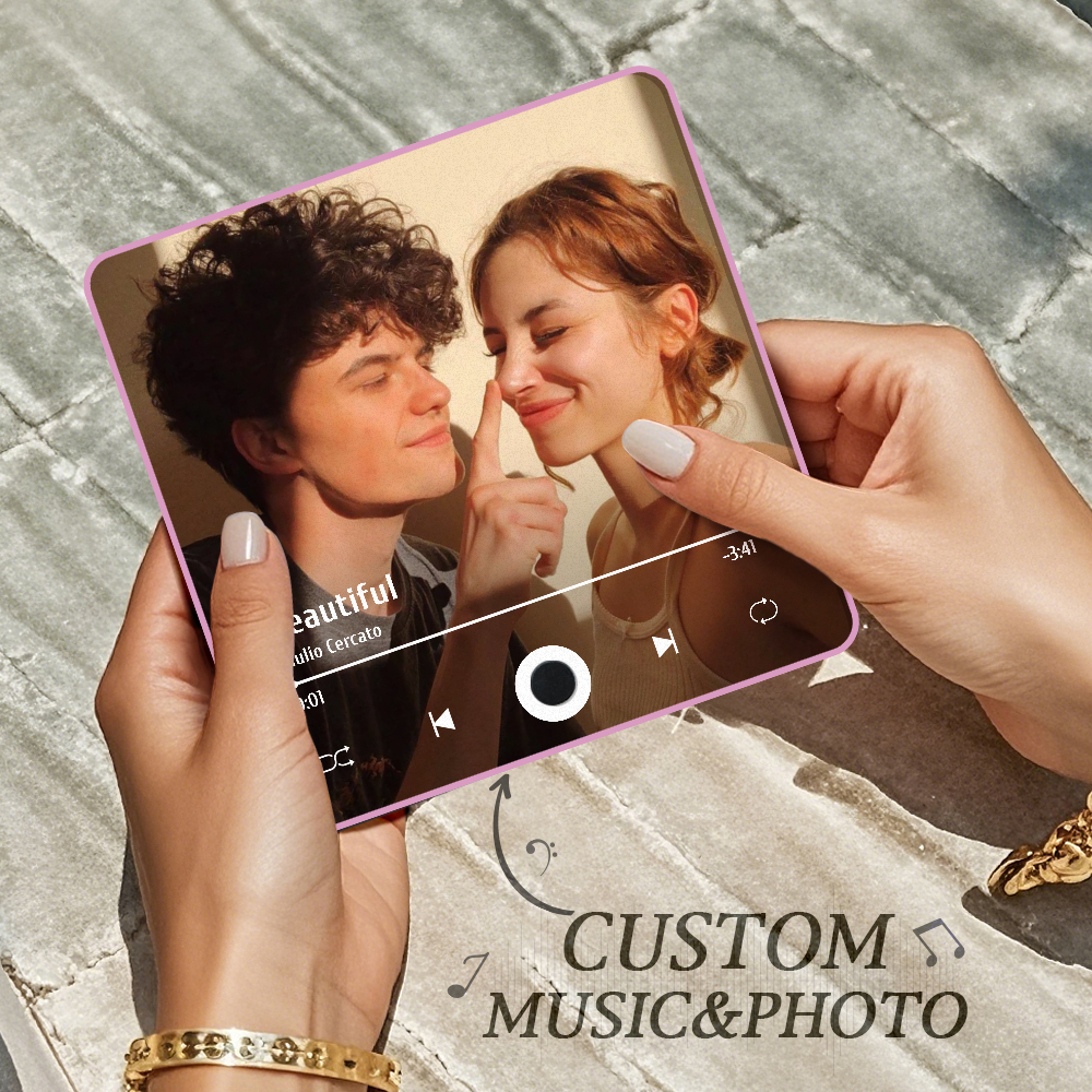Personalized Photo Album Fridge Magnet Music Wall Photo Sticker Music Movement That Can Be Played Without Cell Phone