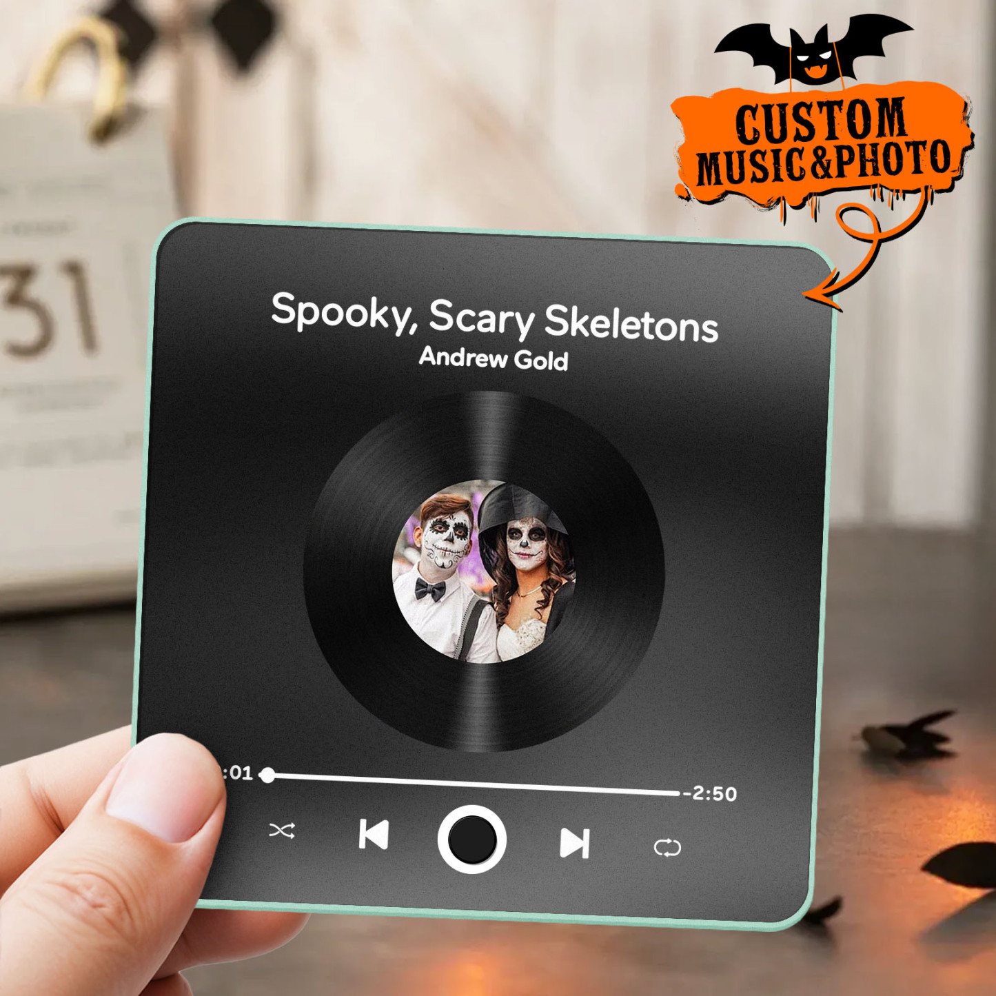 Customized Album Fridge Magnet Personalized Music Fridge Magnet Halloween Gifts Family Gifts - soufeelus