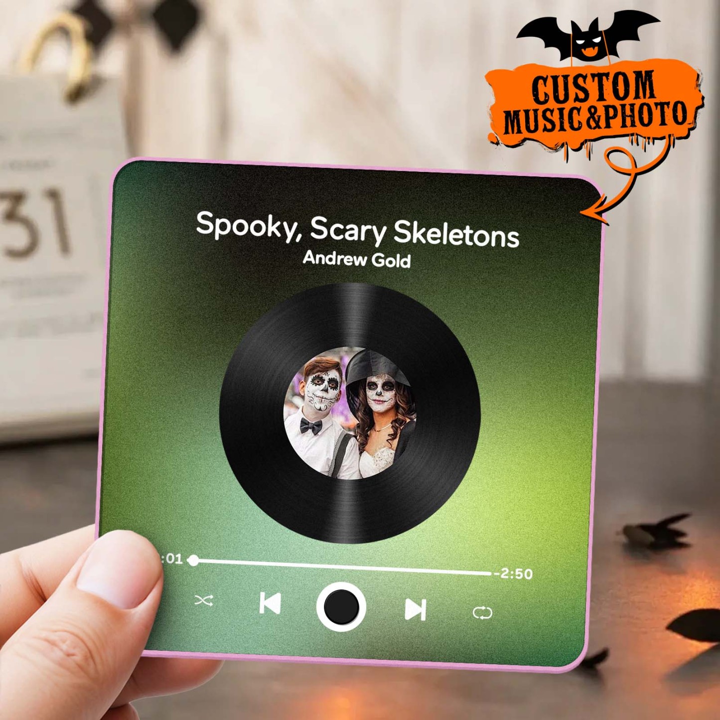 Customized Album Fridge Magnet Personalized Music Fridge Magnet Halloween Gifts Family Gifts - soufeelus