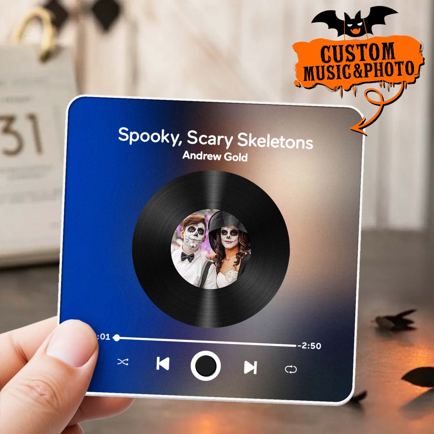 Customized Album Fridge Magnet Personalized Music Fridge Magnet Halloween Gifts Family Gifts - soufeelus