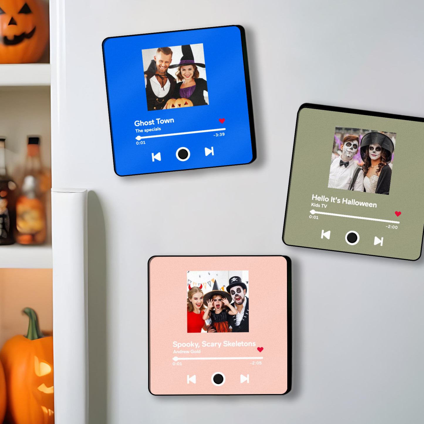 Customized Album Fridge Magnet Personalized Music Fridge Magnet Halloween Gifts Family Gifts