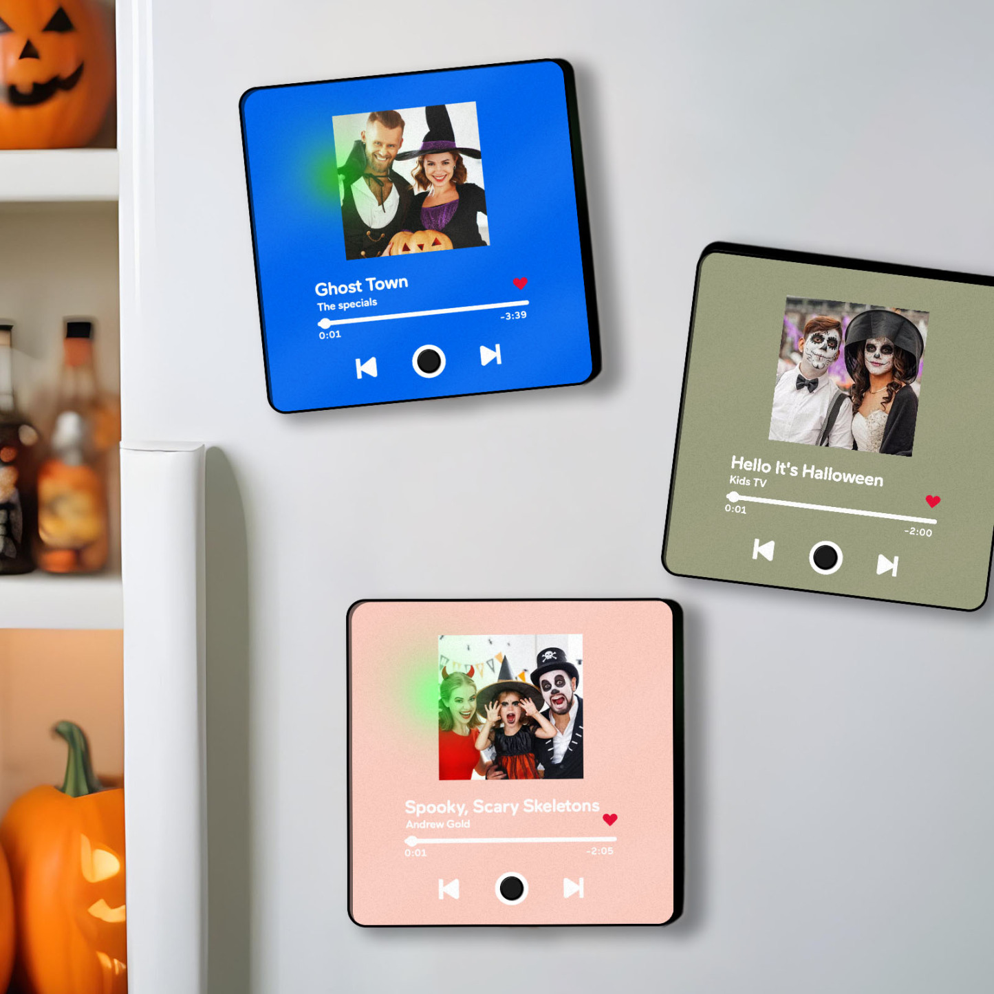 Customized Album Fridge Magnet Personalized Music Fridge Magnet Halloween Gifts Family Gifts - soufeelus