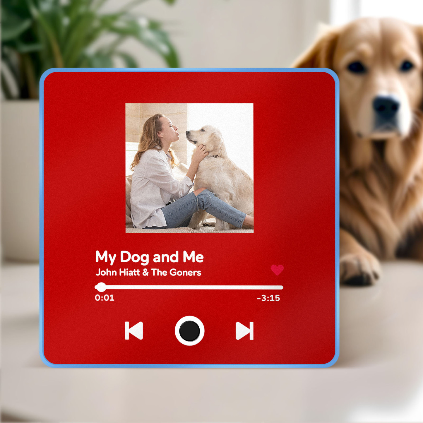 Customized Album Fridge Magnet Personalized Music Fridge Magnet Can Play Songs Gifts For Pet Lovers