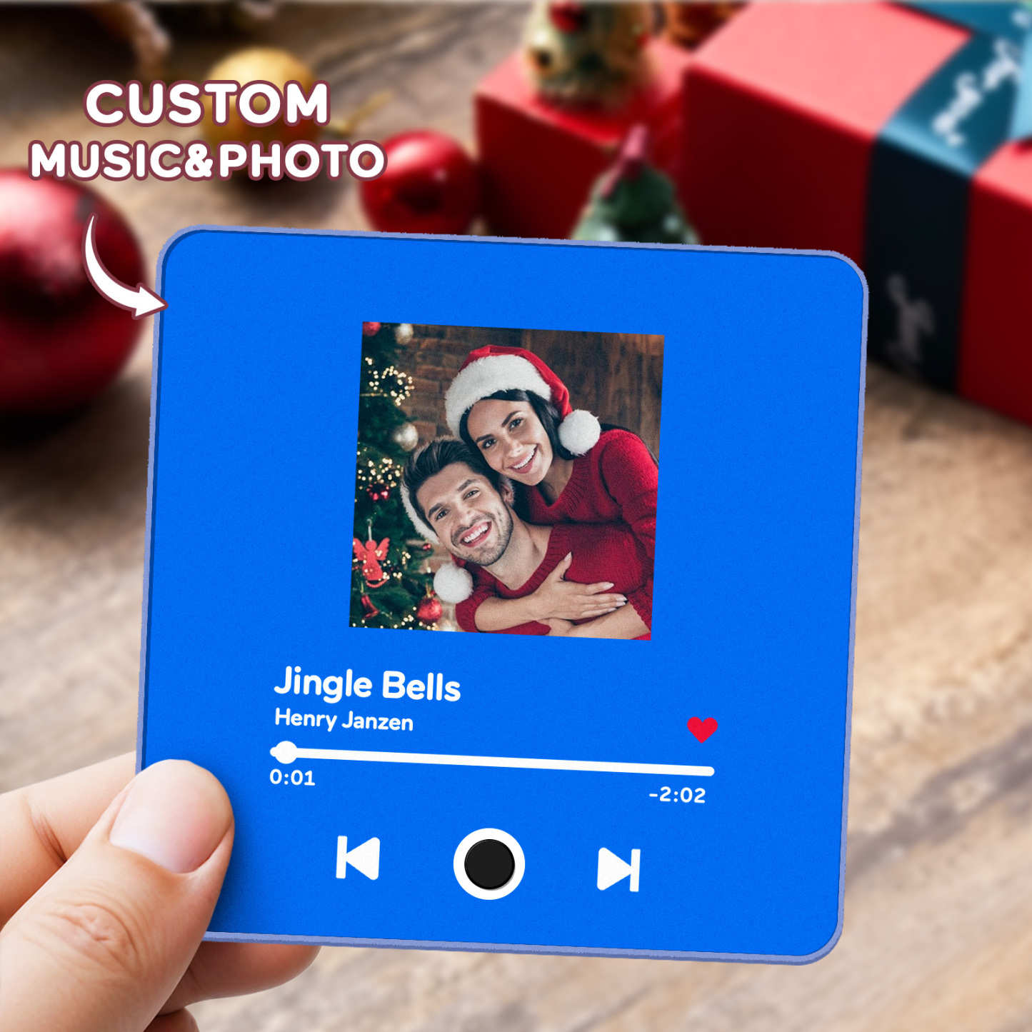 Customized Album Fridge Magnet Personalized Music Fridge Magnet Can Play Songs Christmas Gifts Family Gifts - soufeelus