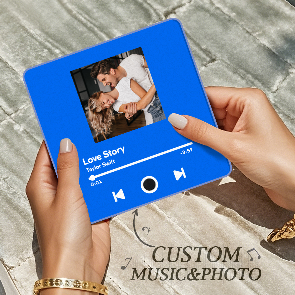 Personalized Photo Album Fridge Magnet Music Wall Photo Sticker Music Movement That Can Be Played Without Cell Phone