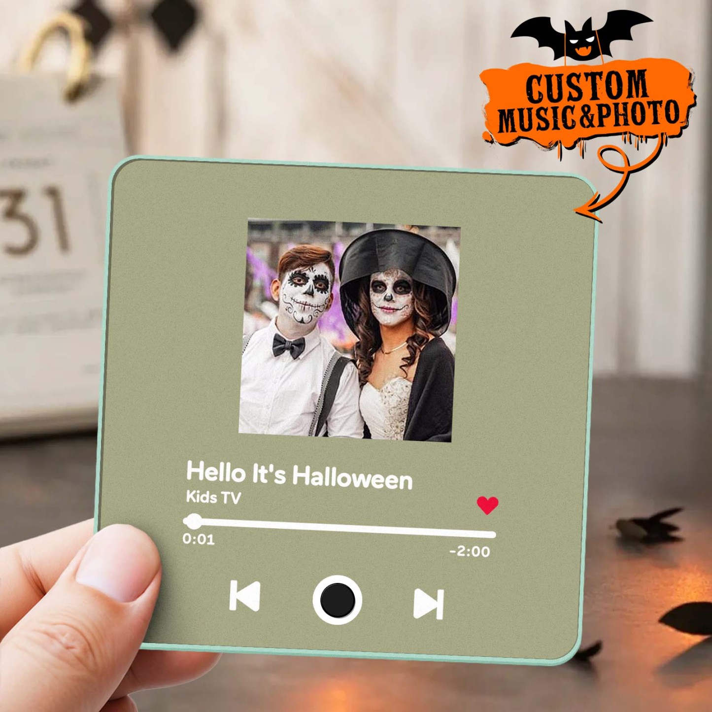 Customized Album Fridge Magnet Personalized Music Fridge Magnet Halloween Gifts Family Gifts - soufeelus