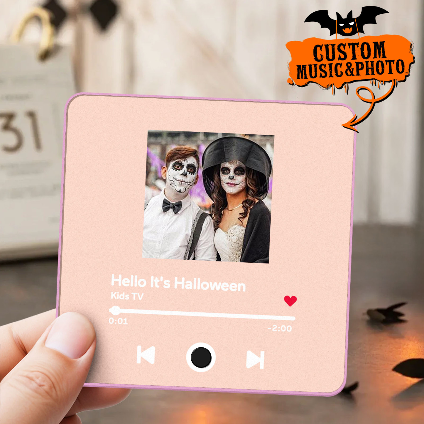 Customized Album Fridge Magnet Personalized Music Fridge Magnet Halloween Gifts Family Gifts - soufeelus