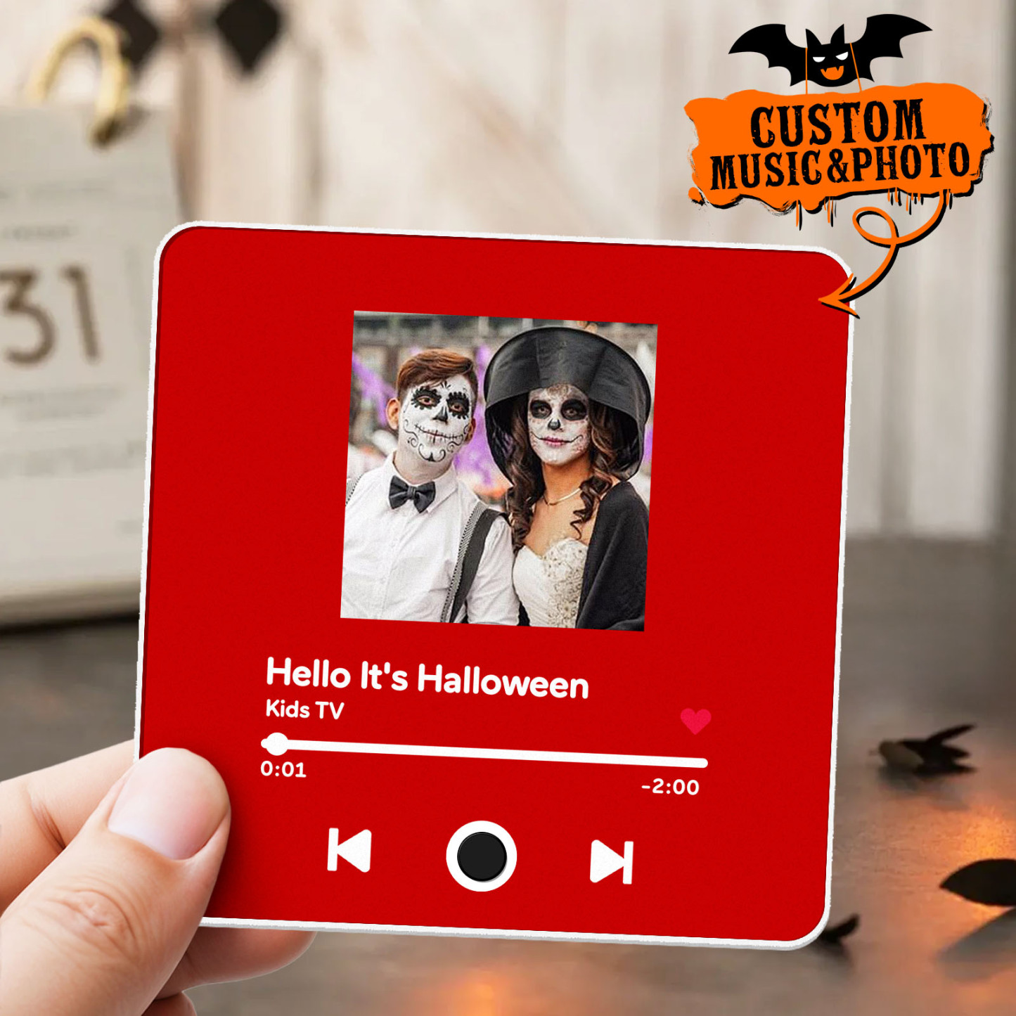 Customized Album Fridge Magnet Personalized Music Fridge Magnet Halloween Gifts Family Gifts - soufeelus