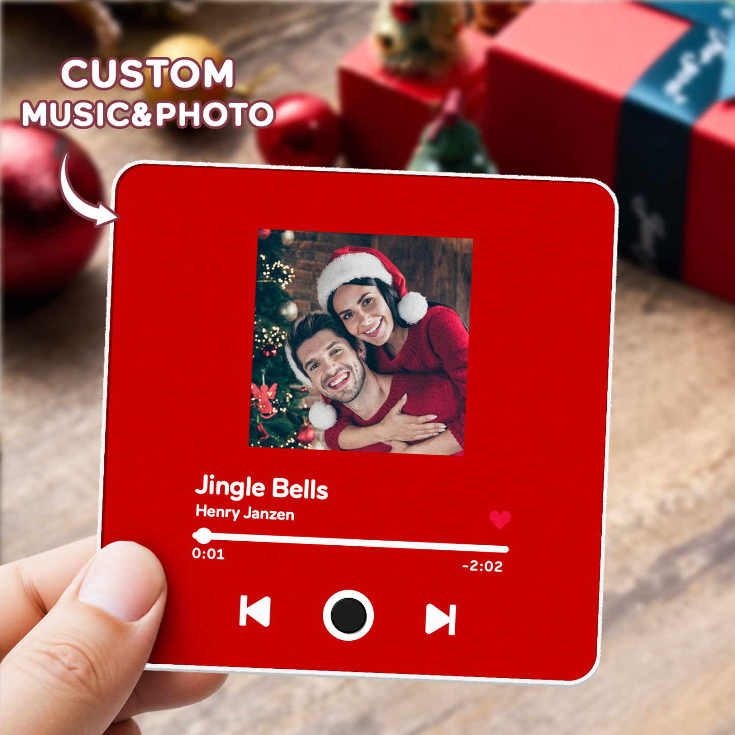 Customized Album Fridge Magnet Personalized Music Fridge Magnet Can Play Songs Christmas Gifts Family Gifts - soufeelus