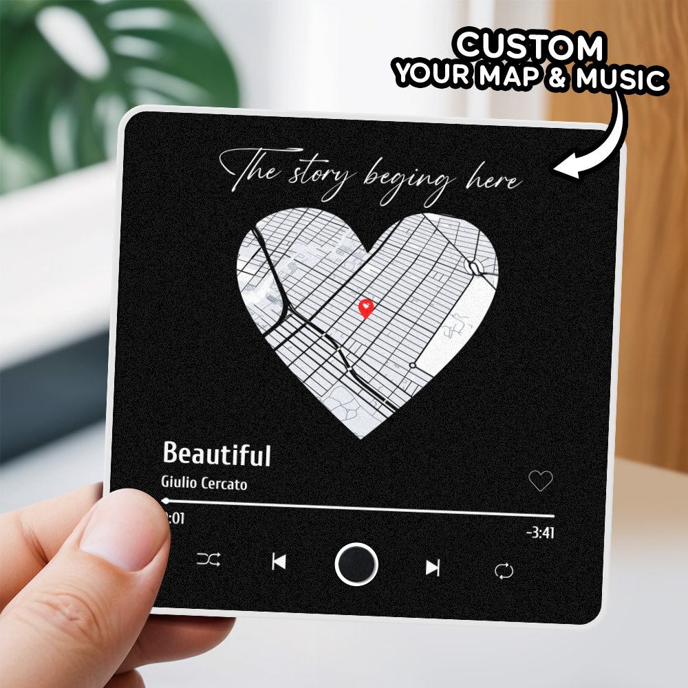 Customized Music Fridge Magnet Personalized Photo Fridge Magnet Can Play Songs and Adjust Volume