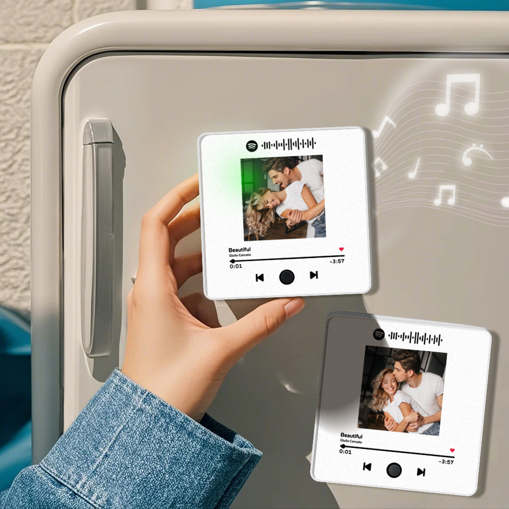 Personalized Photo Album Fridge Magnet Music Wall Photo Sticker Music Movement That Can Be Played Without Cell Phone Music Fridge Magnet Pro