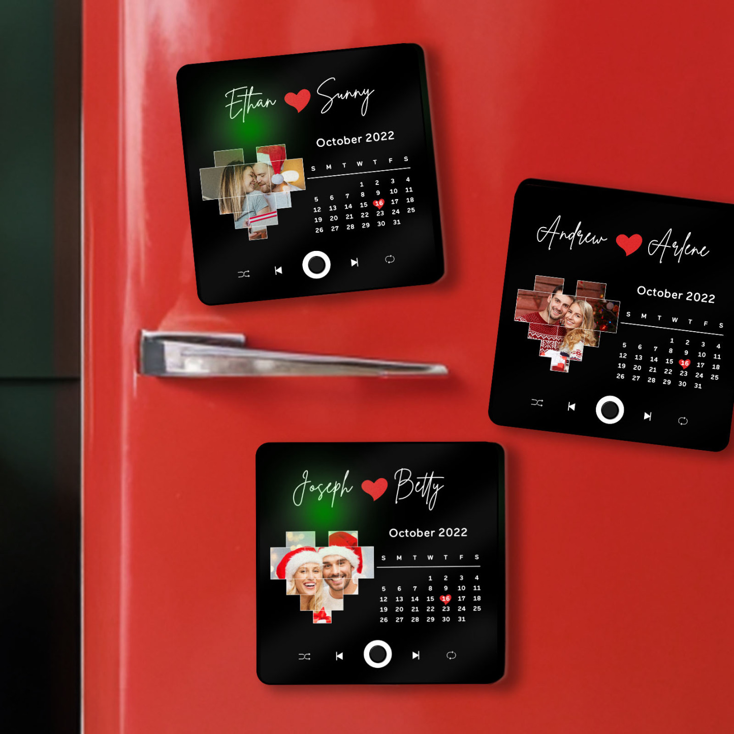 Customized Album Fridge Magnet Personalized Music Fridge Magnet Can Play Songs Christmas Gifts Family Gifts - soufeelus
