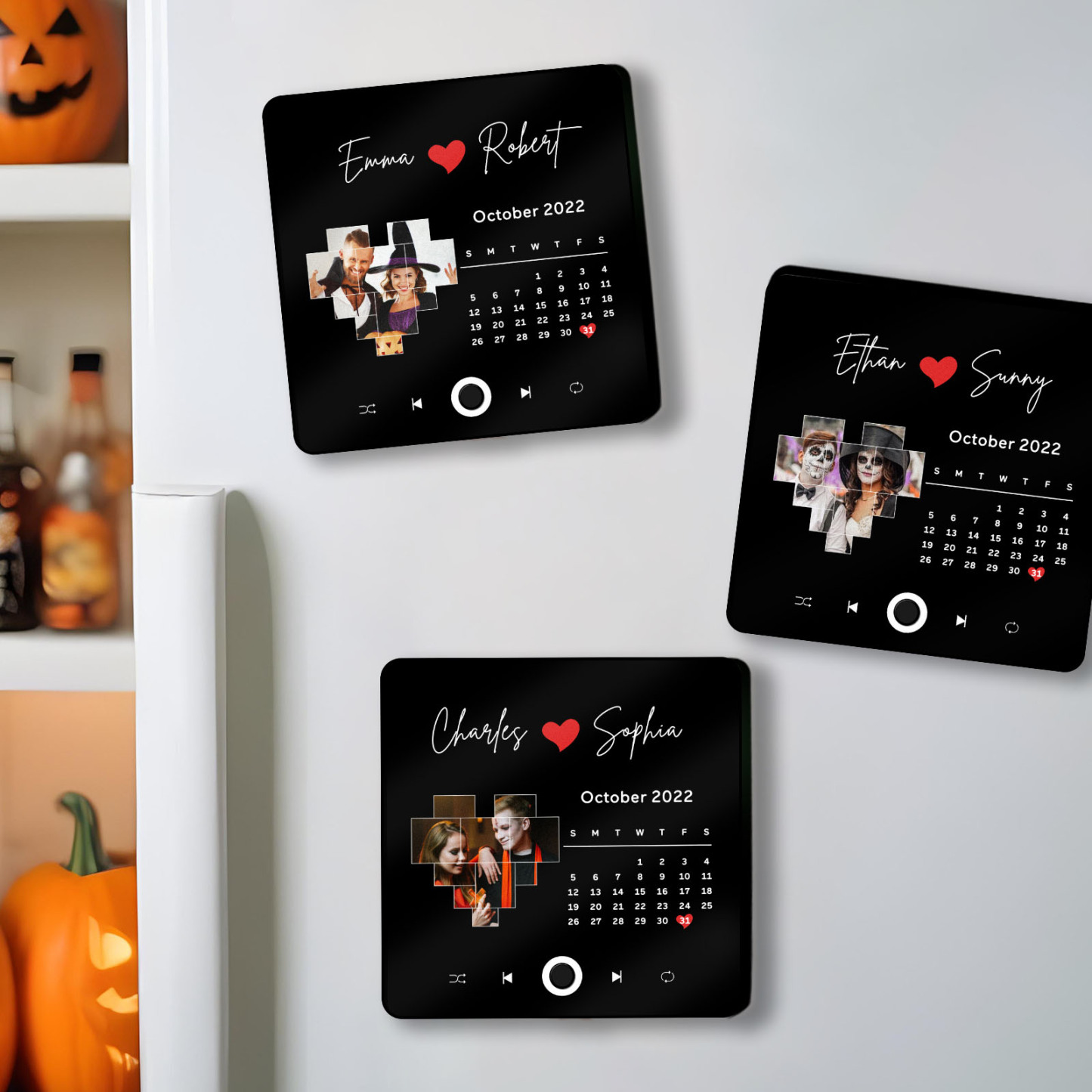 Customized Album Fridge Magnet Personalized Music Fridge Magnet Halloween Gifts Family Gifts