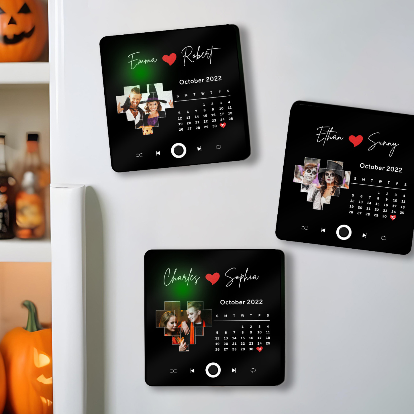 Customized Album Fridge Magnet Personalized Music Fridge Magnet Halloween Gifts Family Gifts - soufeelus