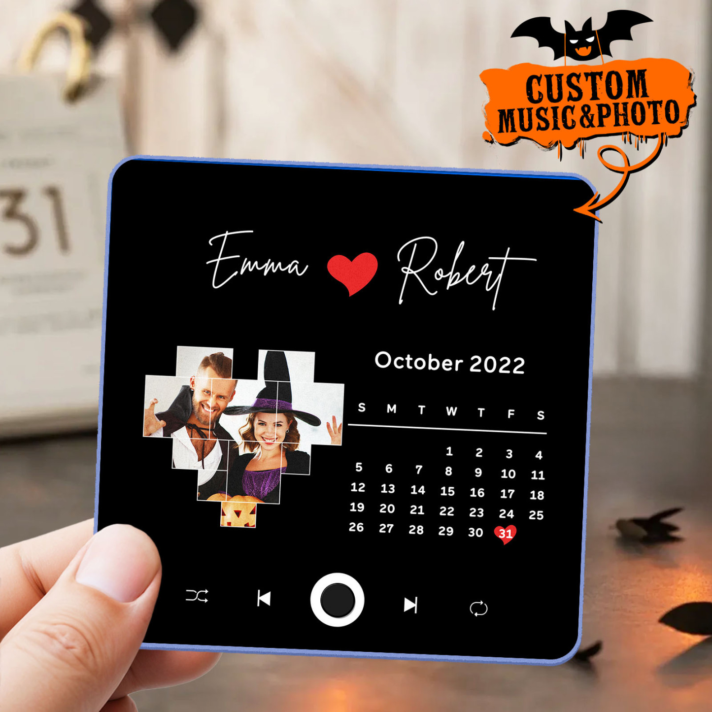 Customized Album Fridge Magnet Personalized Music Fridge Magnet Halloween Gifts Family Gifts - soufeelus
