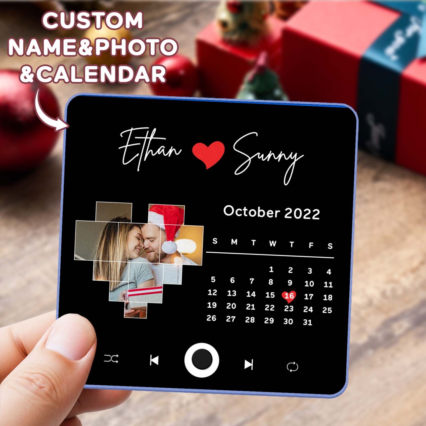 Customized Album Fridge Magnet Personalized Music Fridge Magnet Can Play Songs Christmas Gifts Family Gifts - soufeelus