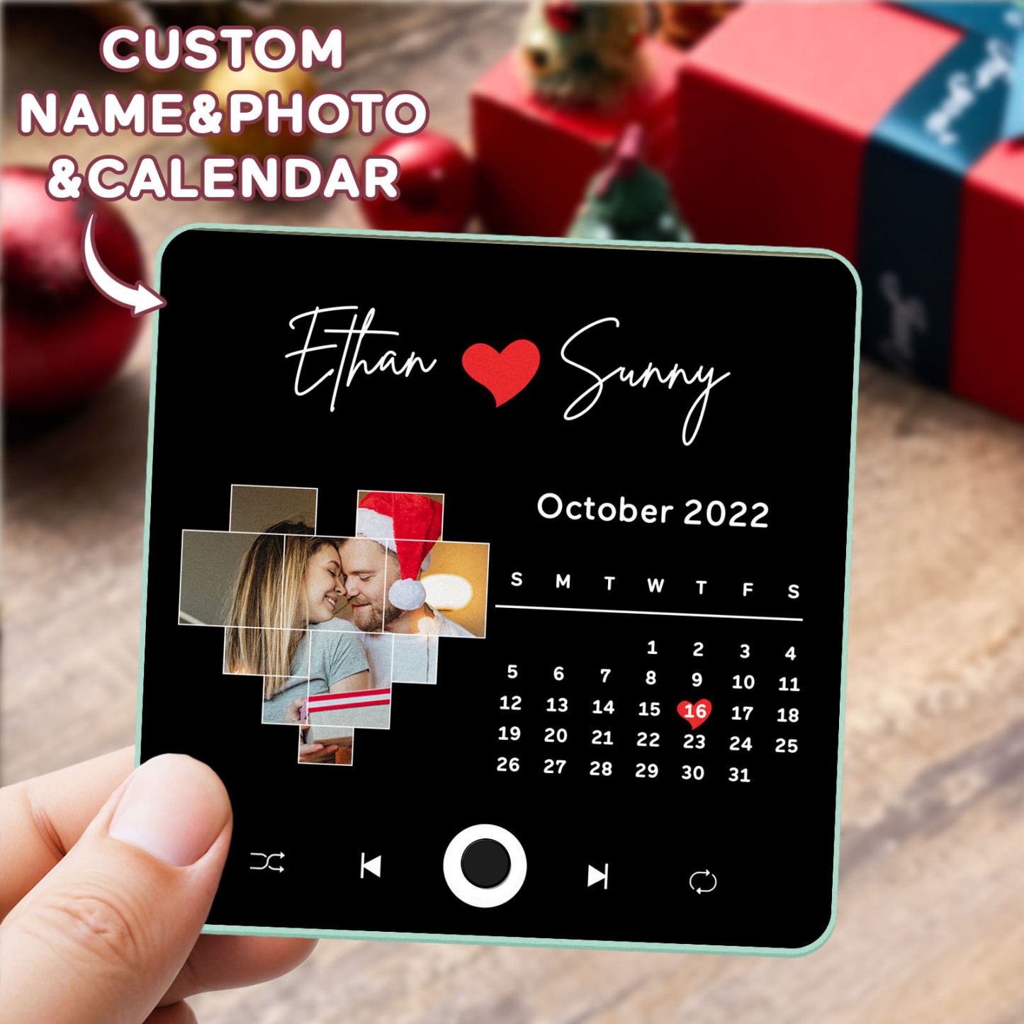 Customized Album Fridge Magnet Personalized Music Fridge Magnet Can Play Songs Christmas Gifts Family Gifts - soufeelus