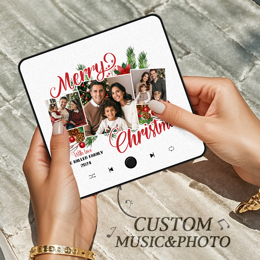 Custom Music Fridge Magnet Photo Sticker Music Wall Photo Sticker That Plays Music Without Cell Phone Christmas Gifts