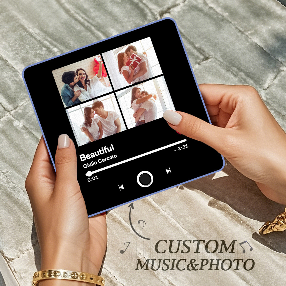 Customized Music Fridge Magnet Personalized Photo Fridge Magnet Can Play Songs and Adjust Volume