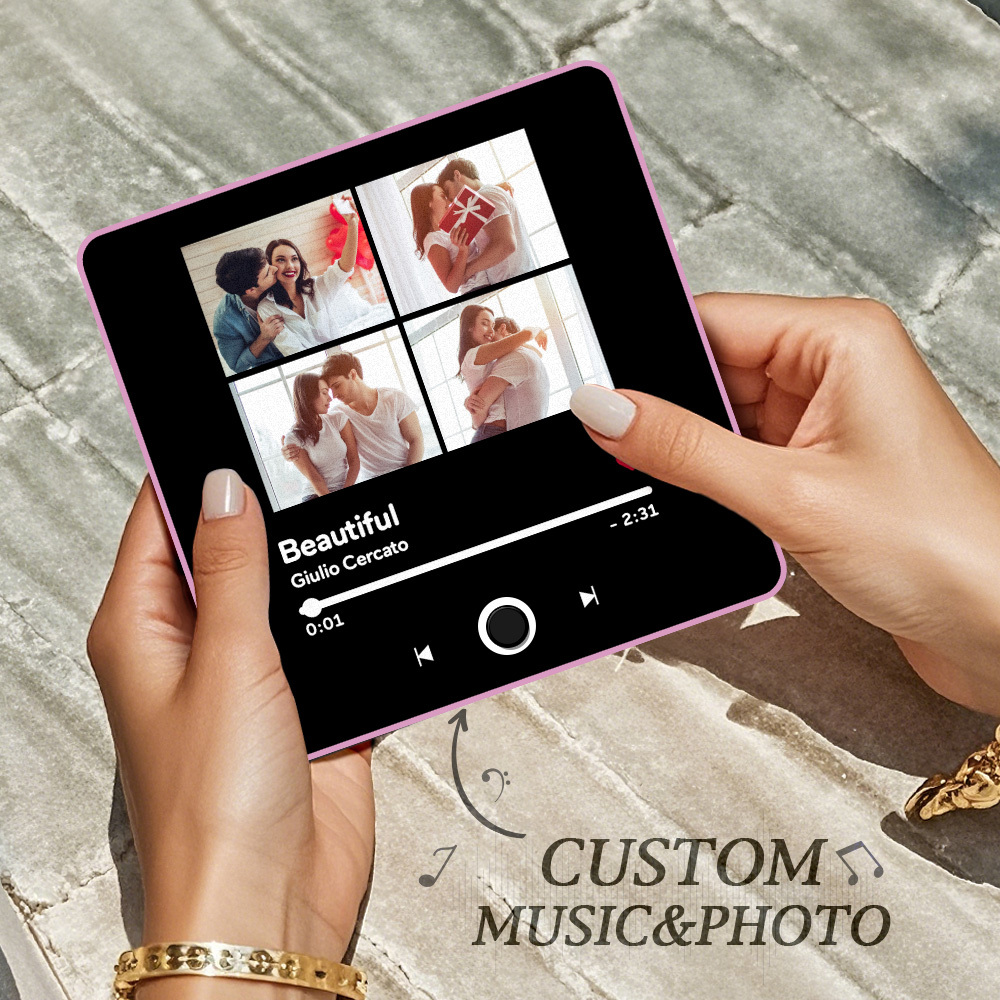 Customized Music Fridge Magnet Personalized Photo Fridge Magnet Can Play Songs and Adjust Volume