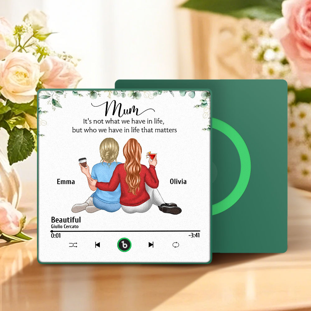 Custom Music Fridge Magnets Wall Photo Sticker That Plays Music Without Cell Phone Multiple Styles for Mother's Day Gifts