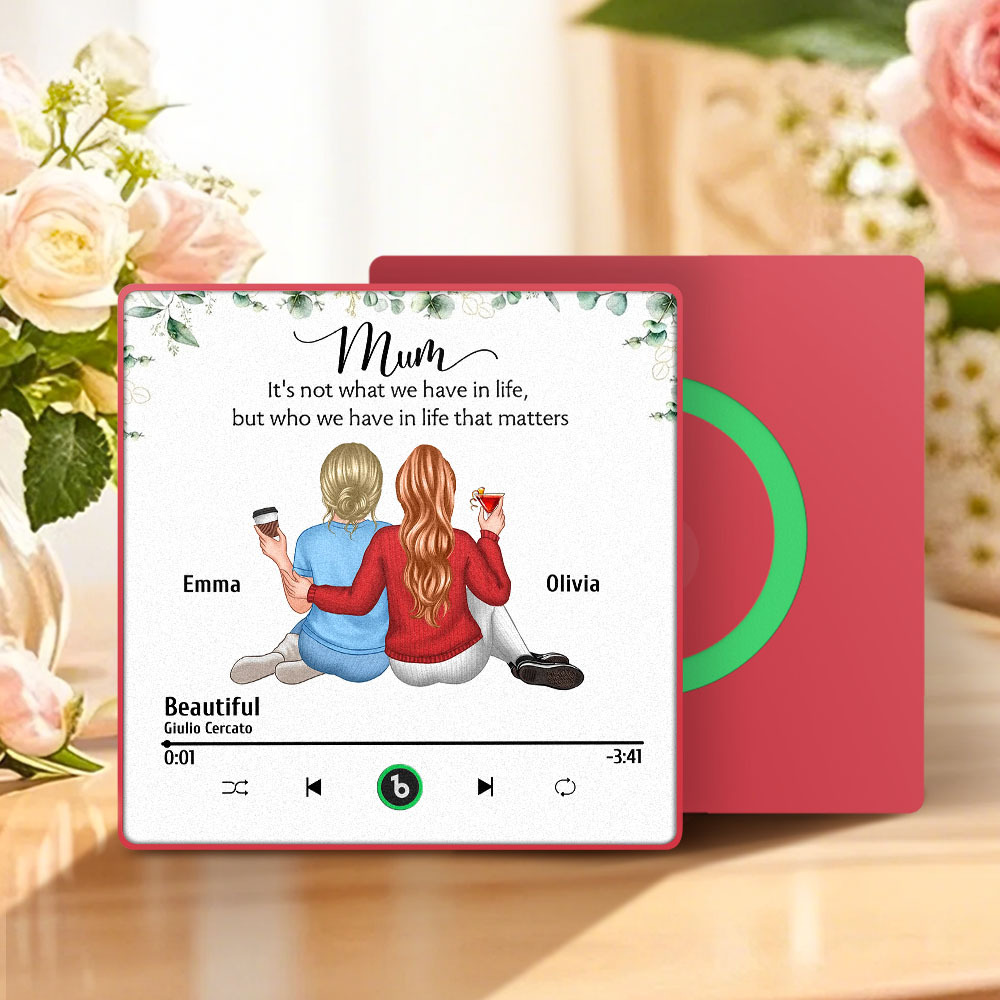 Custom Music Fridge Magnets Wall Photo Sticker That Plays Music Without Cell Phone Multiple Styles for Mother's Day Gifts