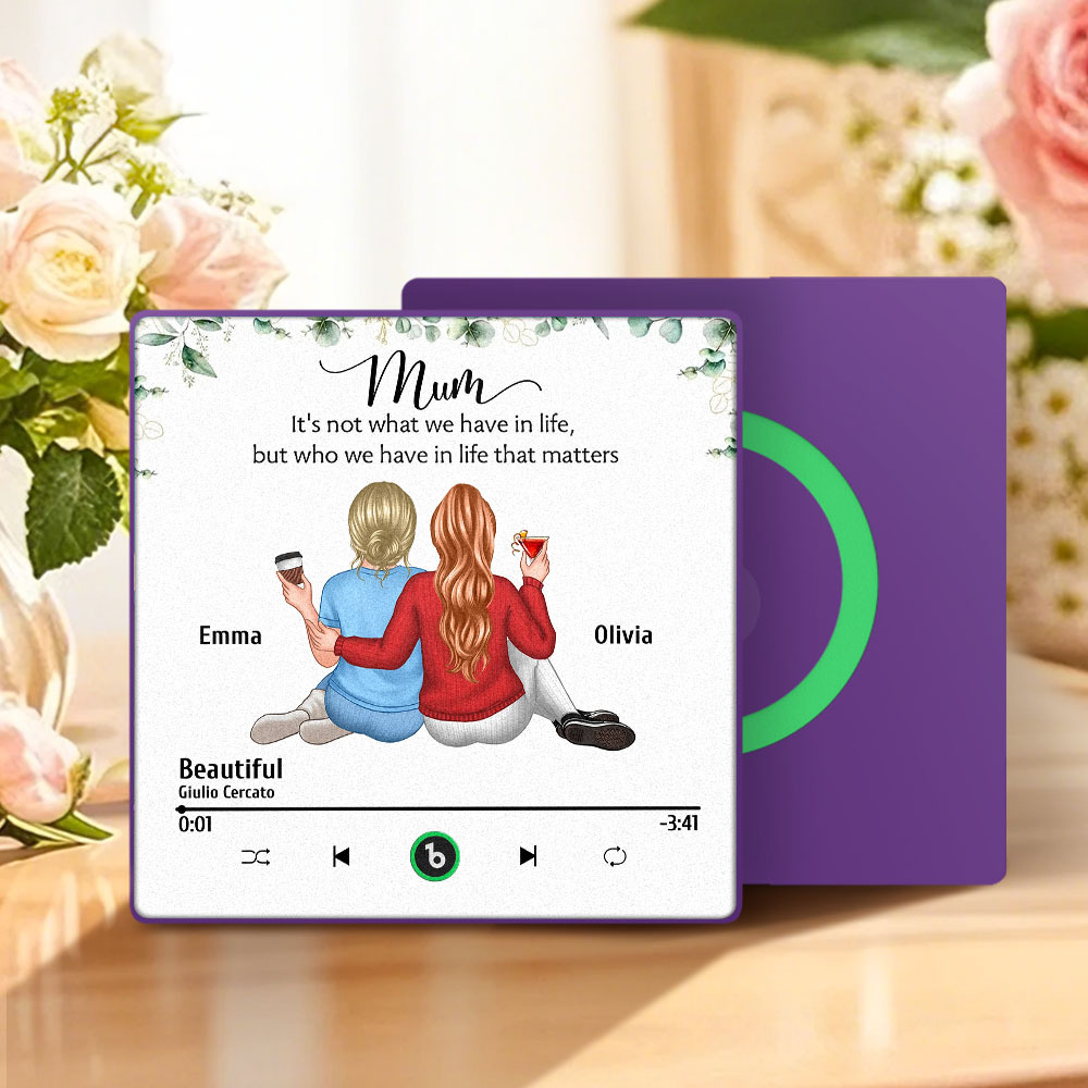 Custom Music Fridge Magnets Wall Photo Sticker That Plays Music Without Cell Phone Multiple Styles for Mother's Day Gifts