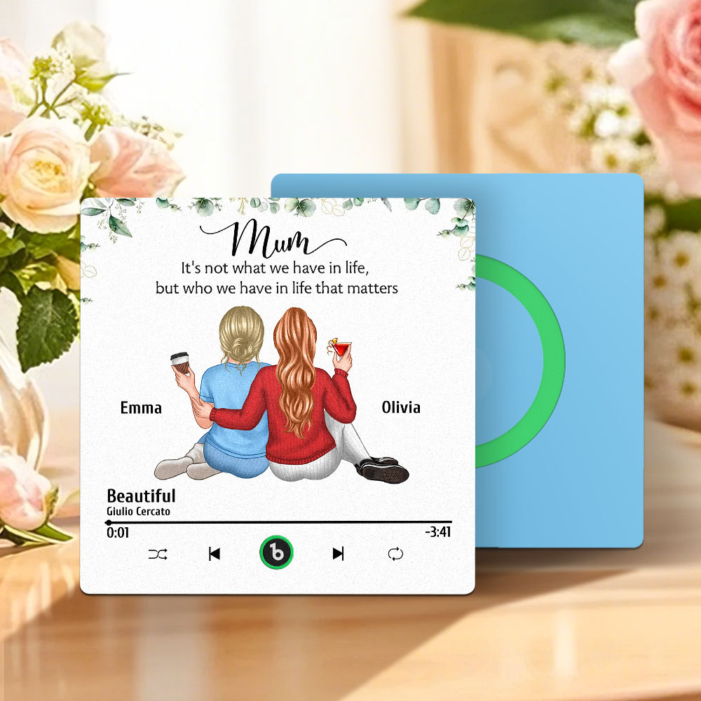 Custom Music Fridge Magnets Wall Photo Sticker That Plays Music Without Cell Phone Multiple Styles for Mother's Day Gifts