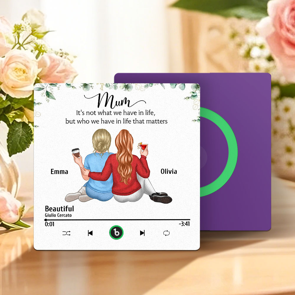 Custom Music Fridge Magnets Wall Photo Sticker That Plays Music Without Cell Phone Multiple Styles for Mother's Day Gifts
