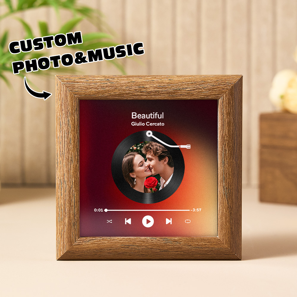 Custom Wooden Music Fridge Magnet Custom Music And Photo Fridge Magnet