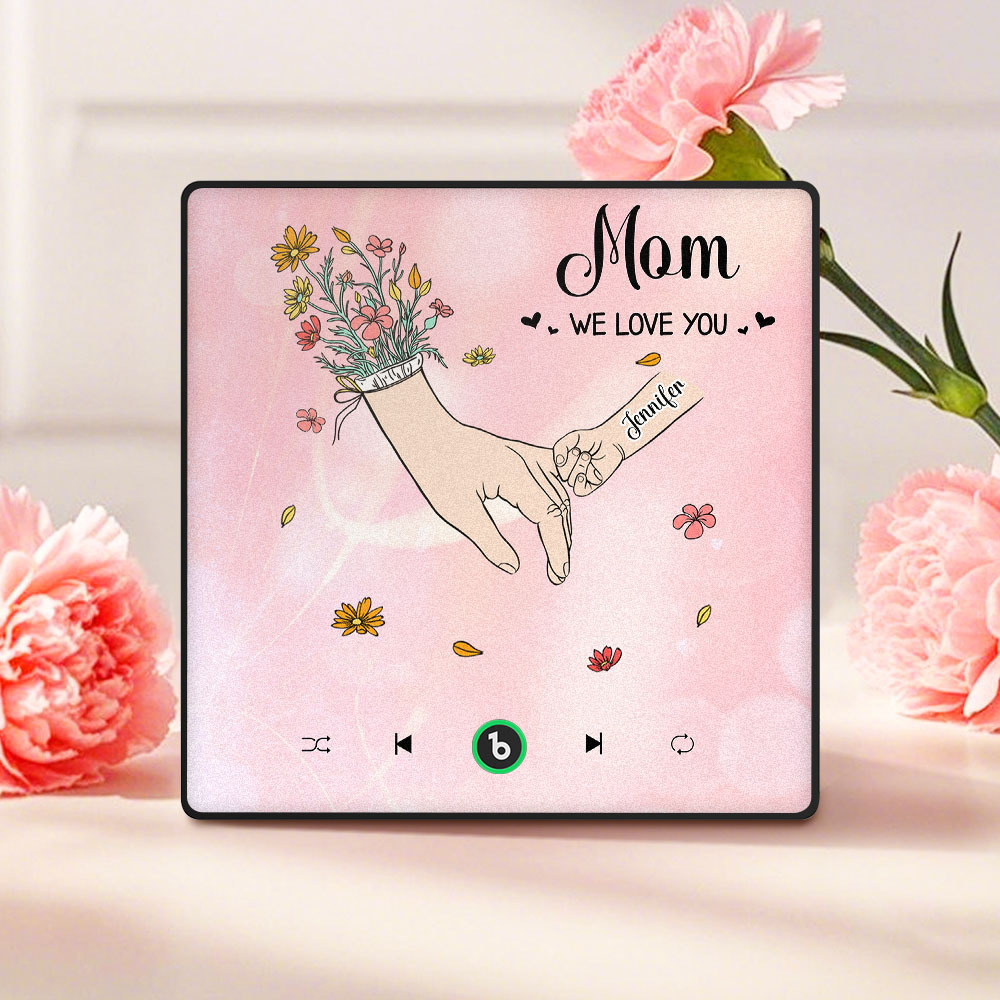 We Love You Mommy Custom Music Fridge Magnet Colorful Frame Album Fridge Magnet Music Wall Photo Sticker Mother's Day Gift