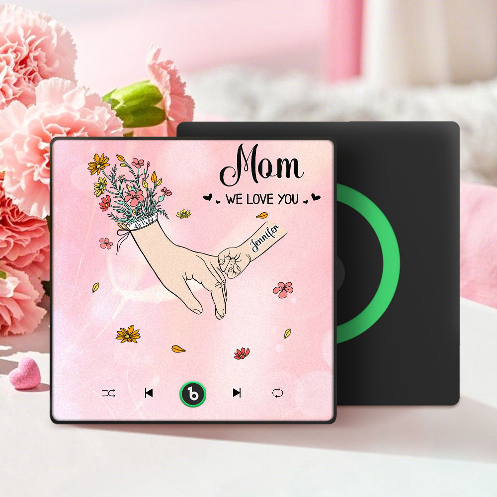 We Love You Mommy Custom Music Fridge Magnet Colorful Frame Album Fridge Magnet Music Wall Photo Sticker Mother's Day Gift