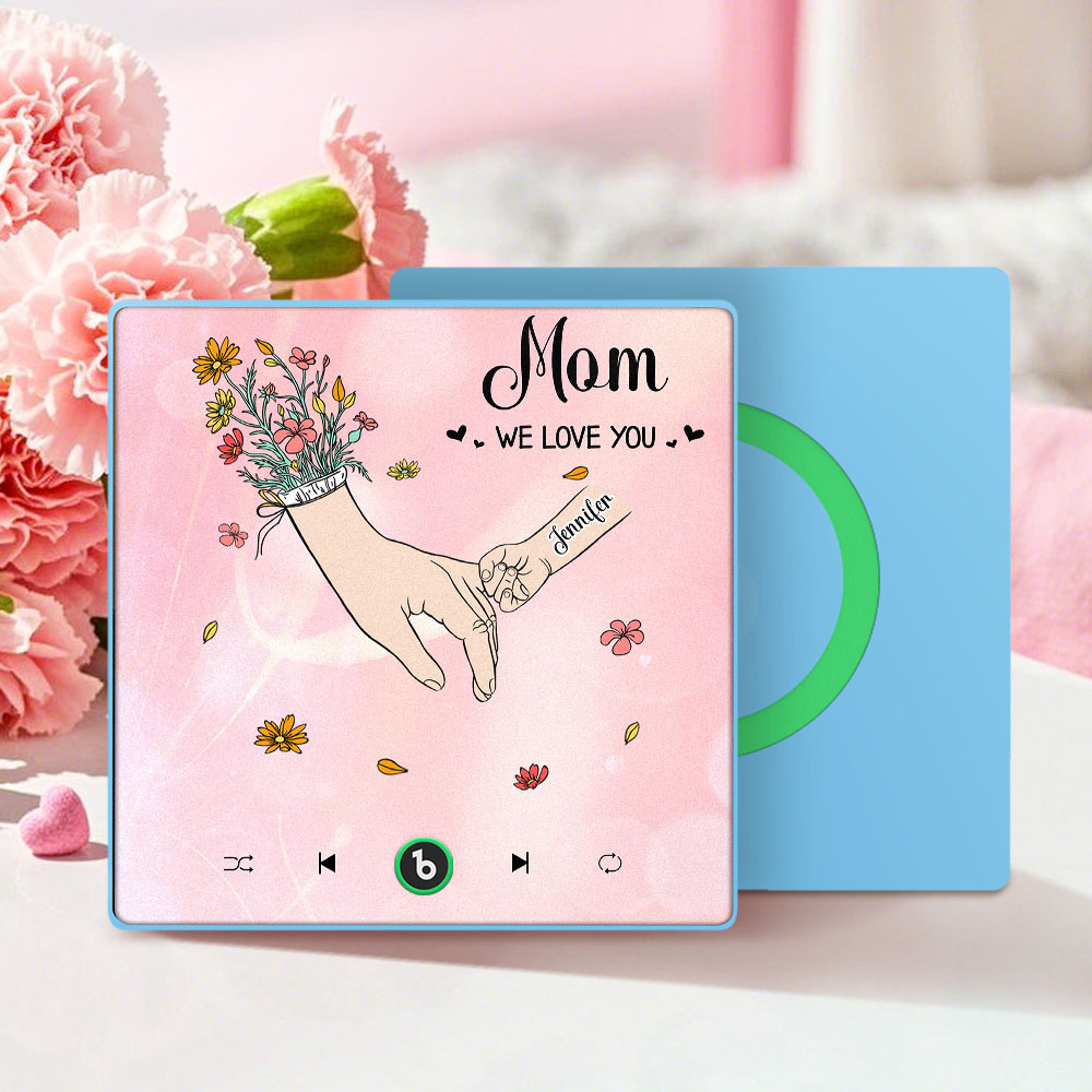 We Love You Mommy Custom Music Fridge Magnet Colorful Frame Album Fridge Magnet Music Wall Photo Sticker Mother's Day Gift