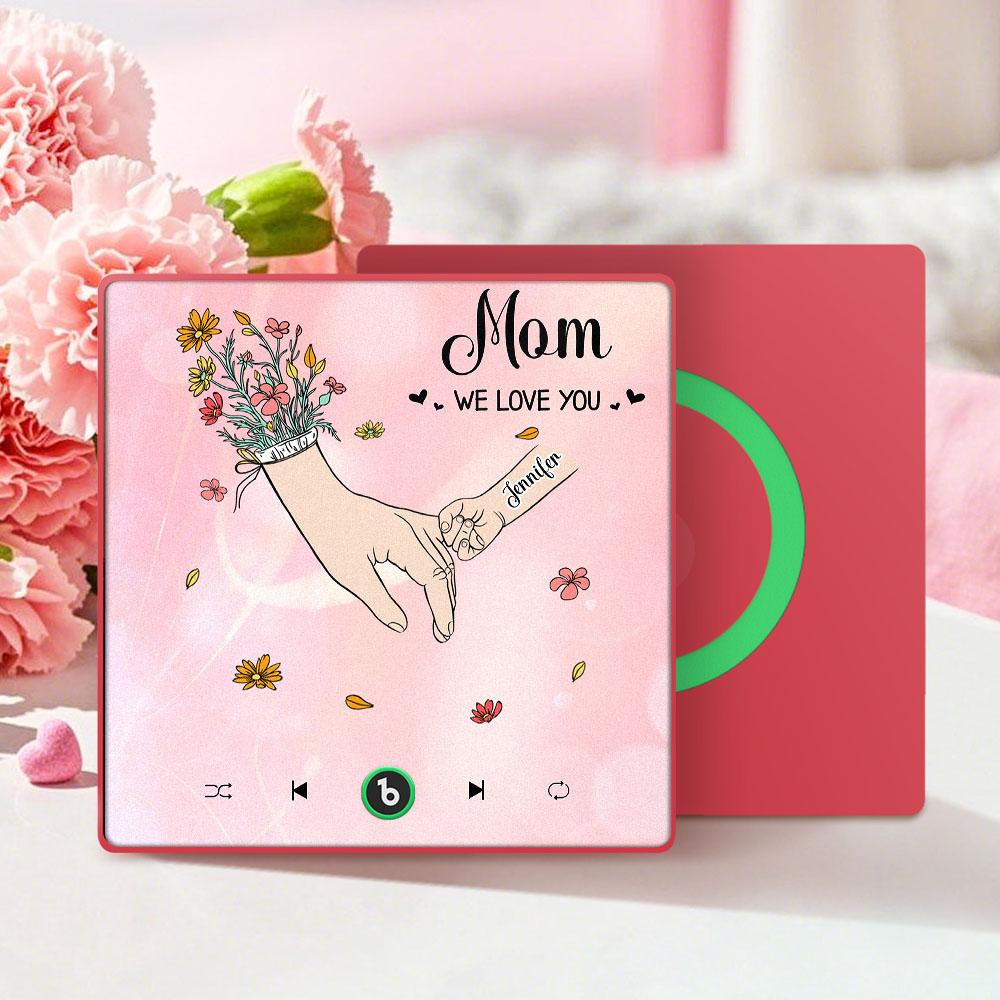 We Love You Mommy Custom Music Fridge Magnet Colorful Frame Album Fridge Magnet Music Wall Photo Sticker Mother's Day Gift