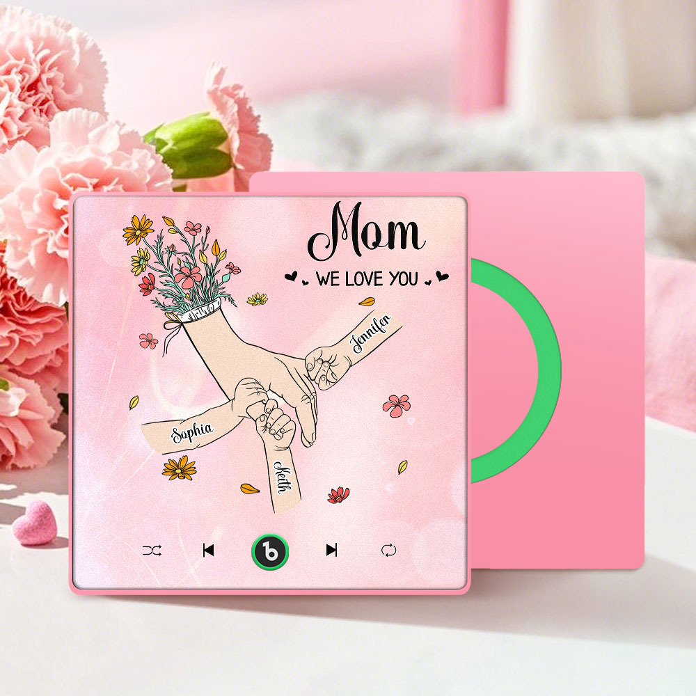 We Love You Mommy Custom Music Fridge Magnet Colorful Frame Album Fridge Magnet Music Wall Photo Sticker Mother's Day Gift
