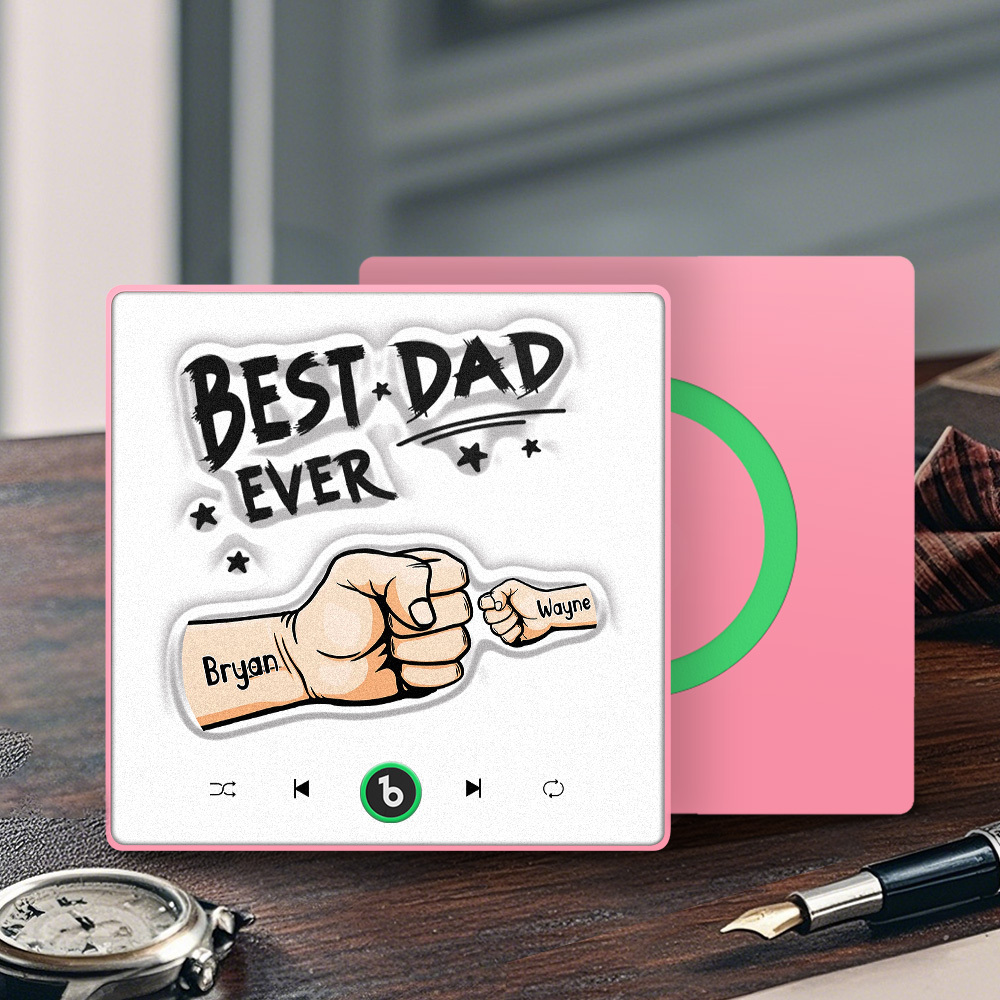 Custom Music Fridge Magnet New 4.0 Upgrade Colorful Frame Personalized Name Fist Gift Album Fridge Magnet Music Father's Day Gifts - soufeelus
