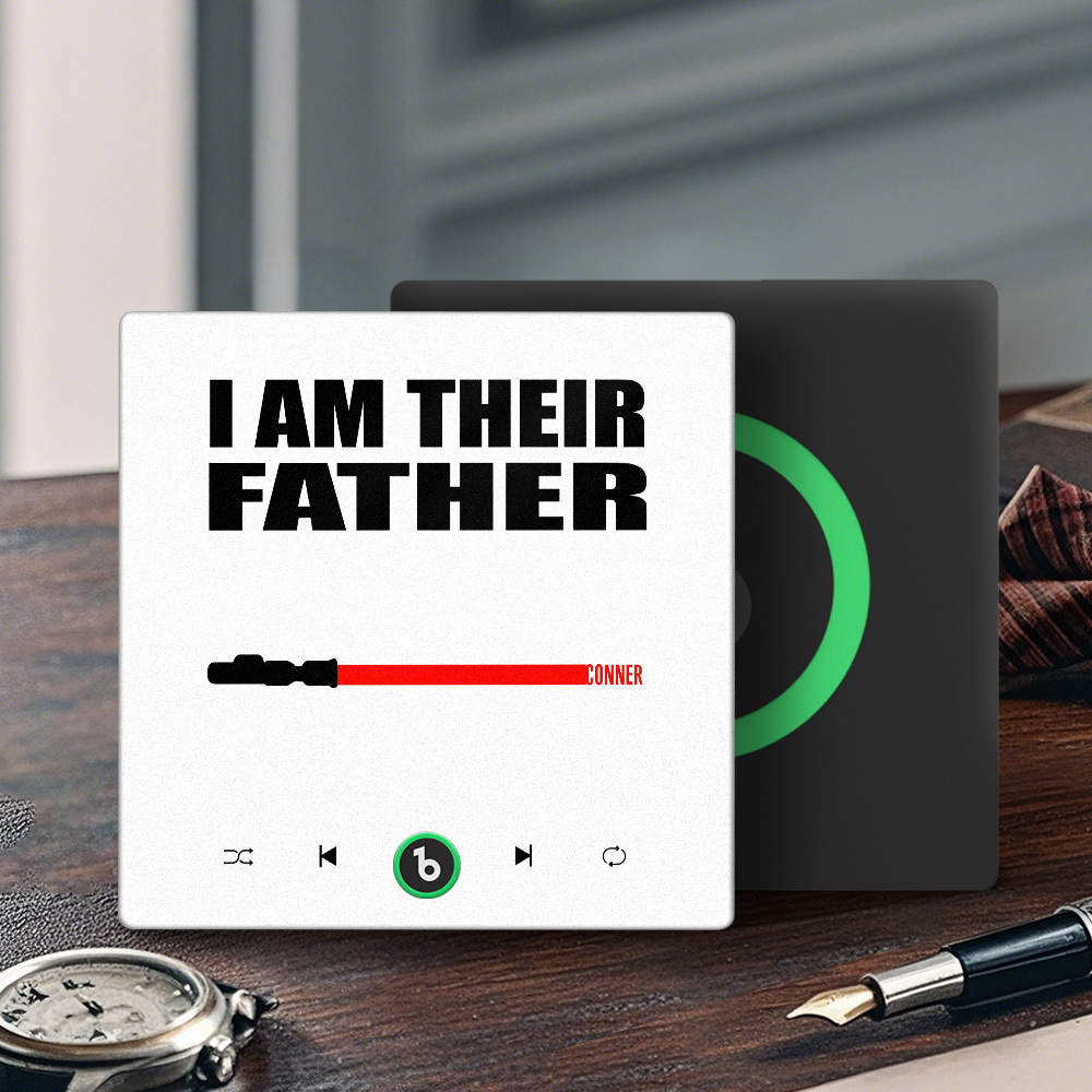 Custom Music Fridge Magnet New 4.0 Upgrade Colorful Frame Light Saber I Am Their Father Album Fridge Magnet Music Father's Day Gifts - soufeelus