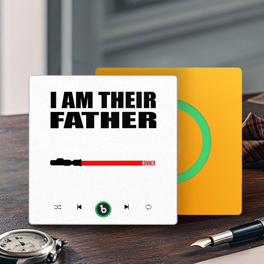 Custom Music Fridge Magnet New 4.0 Upgrade Colorful Frame Light Saber I Am Their Father Album Fridge Magnet Music Father's Day Gifts - soufeelus