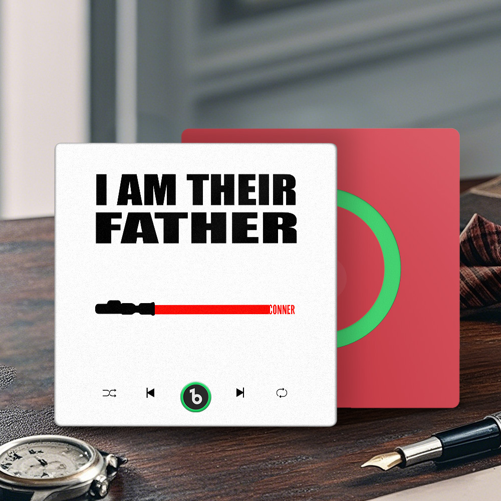 Custom Music Fridge Magnet New 4.0 Upgrade Colorful Frame Light Saber I Am Their Father Album Fridge Magnet Music Father's Day Gifts - soufeelus