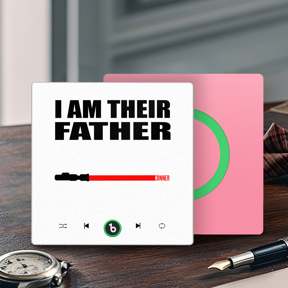 Custom Music Fridge Magnet New 4.0 Upgrade Colorful Frame Light Saber I Am Their Father Album Fridge Magnet Music Father's Day Gifts - soufeelus