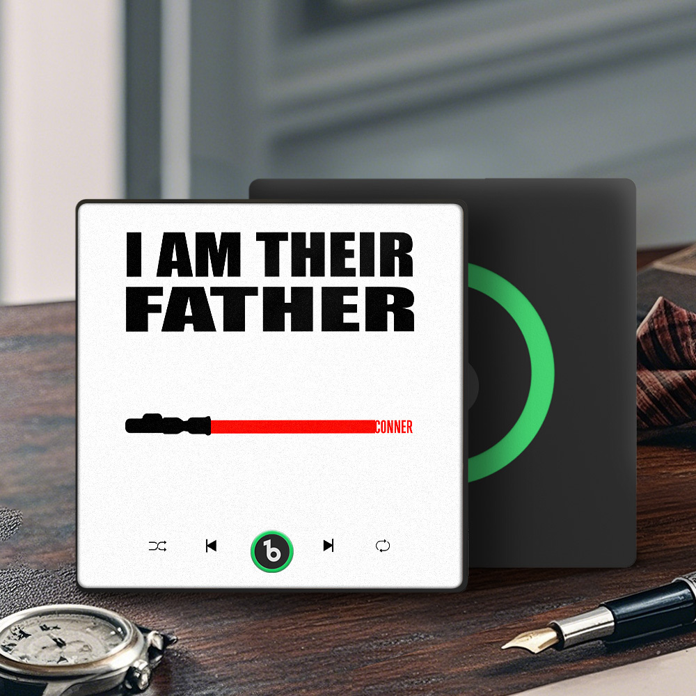 Custom Music Fridge Magnet New 4.0 Upgrade Colorful Frame Light Saber I Am Their Father Album Fridge Magnet Music Father's Day Gifts