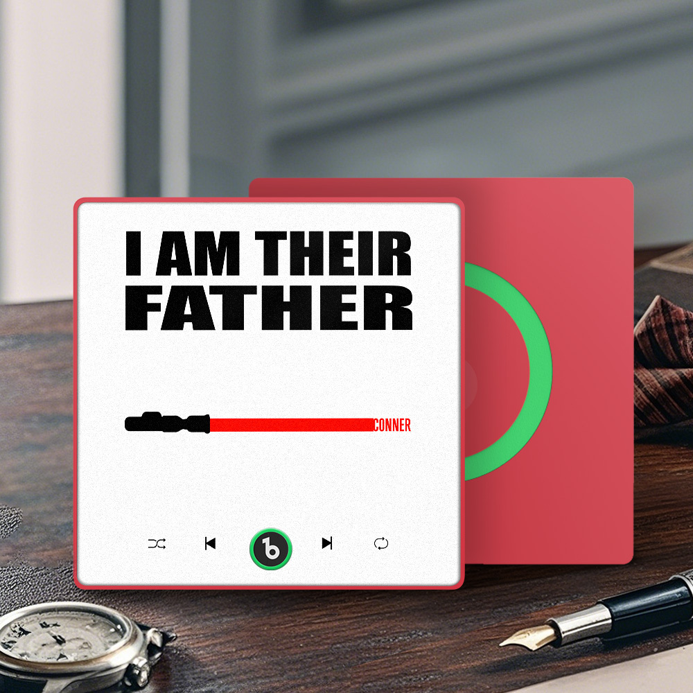 Custom Music Fridge Magnet New 4.0 Upgrade Colorful Frame Light Saber I Am Their Father Album Fridge Magnet Music Father's Day Gifts - soufeelus