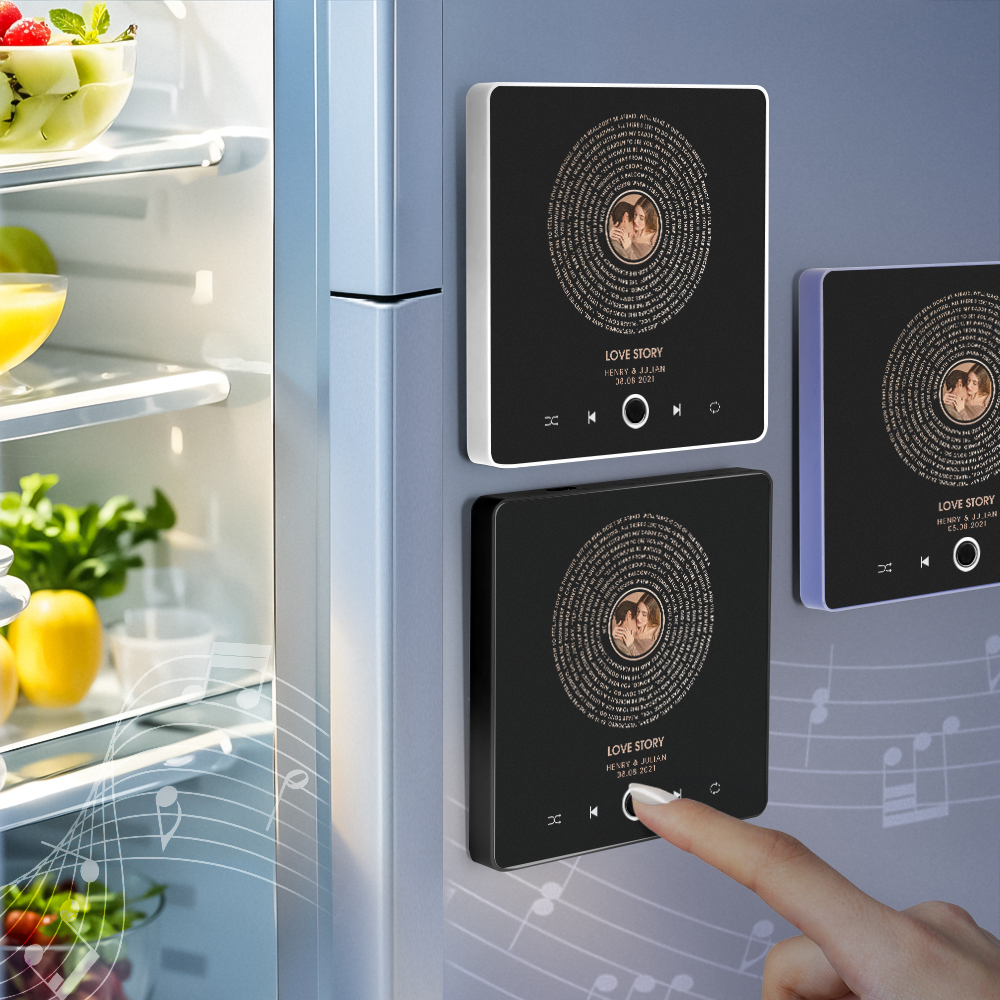 Custom Music Fridge Magnet Lyrics Sticker Gifts Music Wall Photo Sticker Music Movement That Can Be Played Without Cell Phone Best Gift