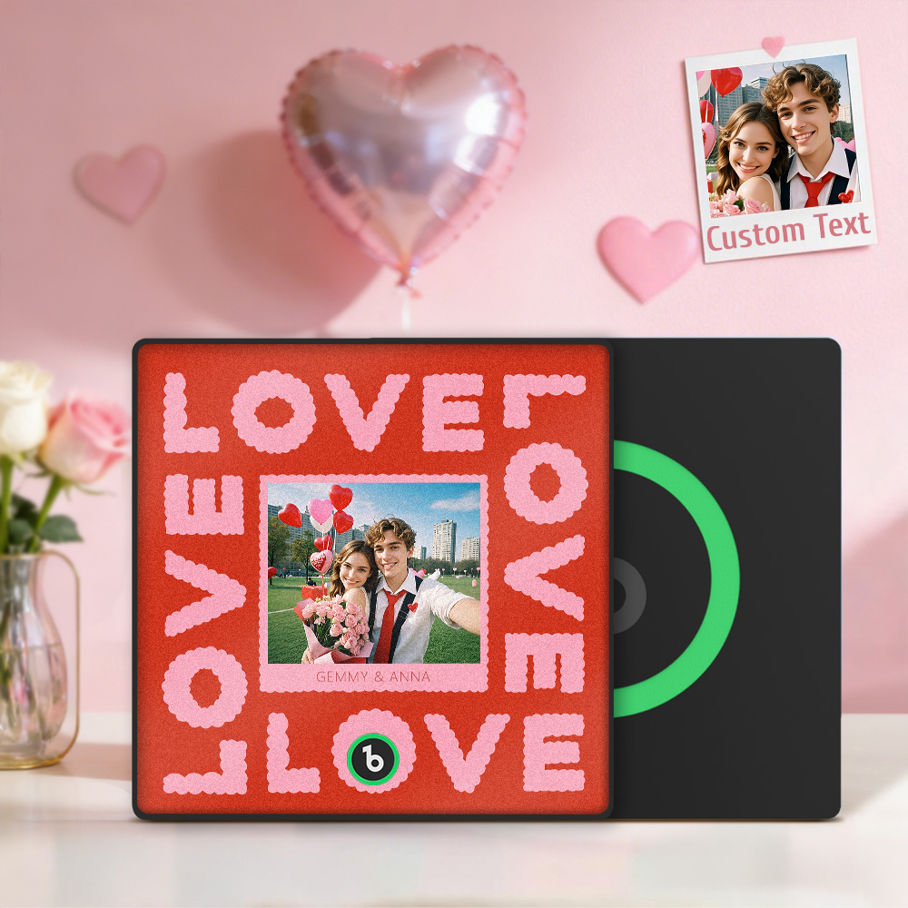 Custom Music Fridge Personalized Love Song Music Fridge Around Love Pattern Gift for Her