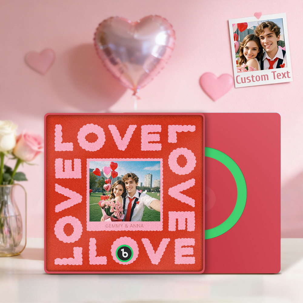 Custom Music Fridge Personalized Love Song Music Fridge Around Love Pattern Gift for Her - soufeelus
