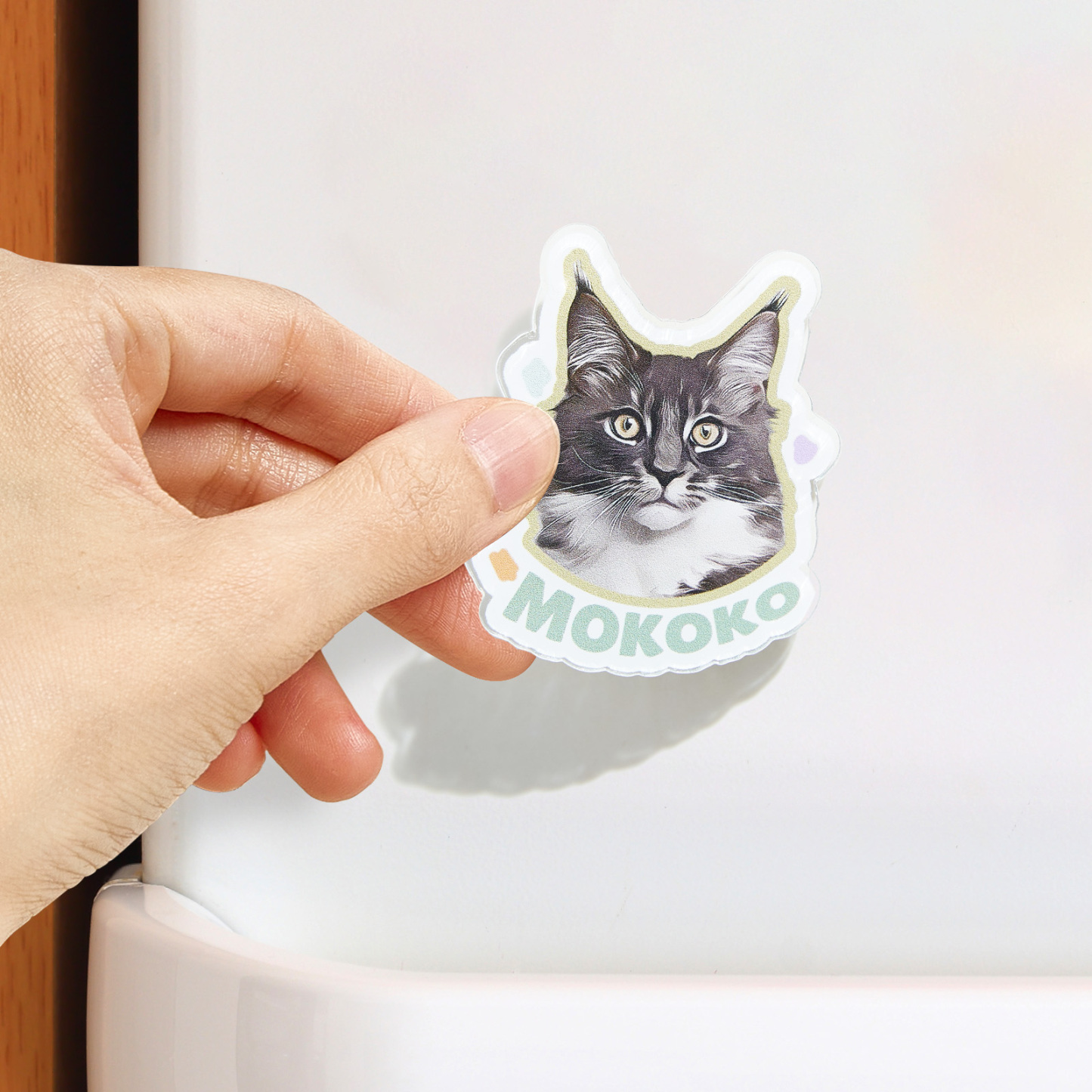 Personalized Pet Photo Acrylic Fridge Magnets Custom Image Keepsake