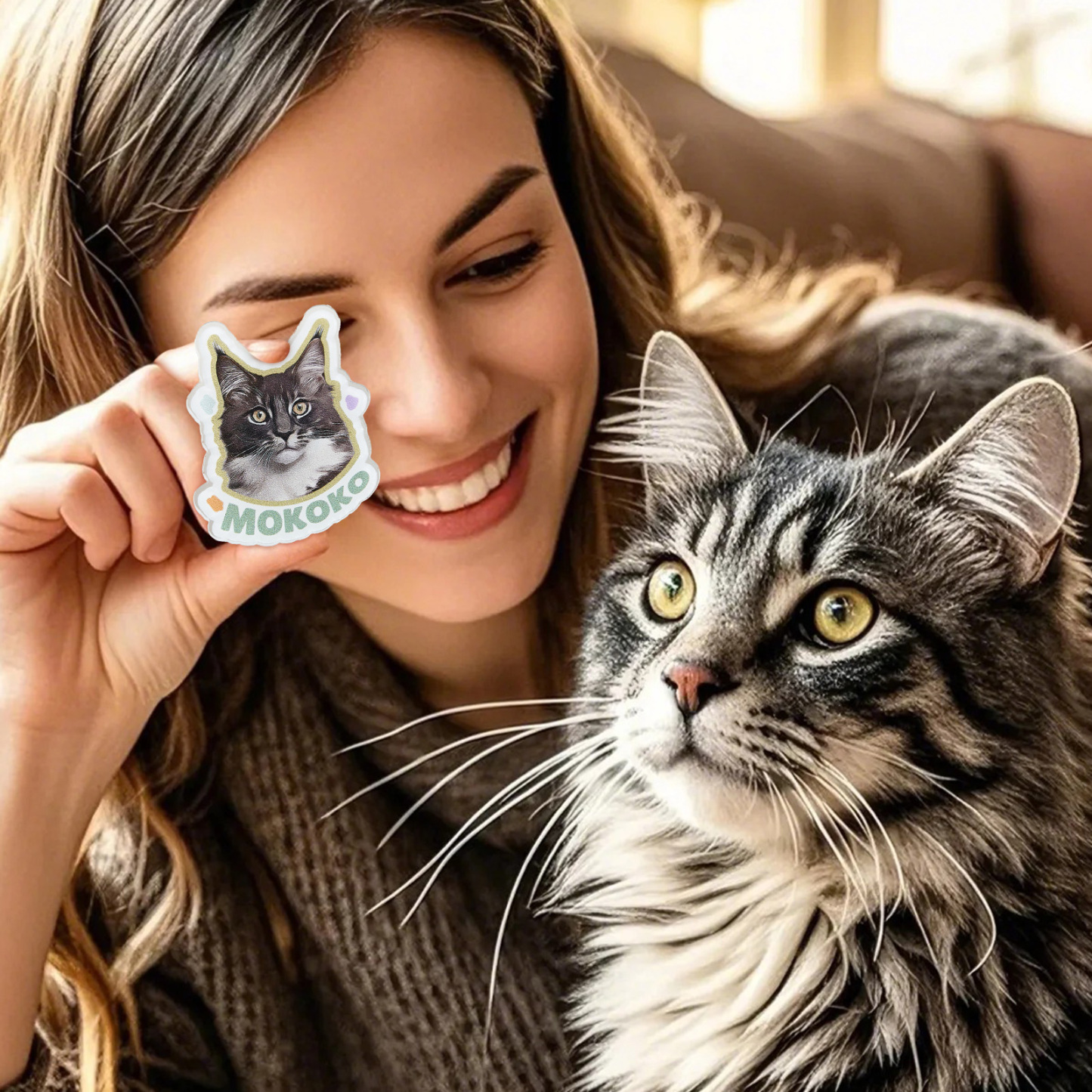 Personalized Pet Photo Acrylic Fridge Magnets Custom Image Keepsake