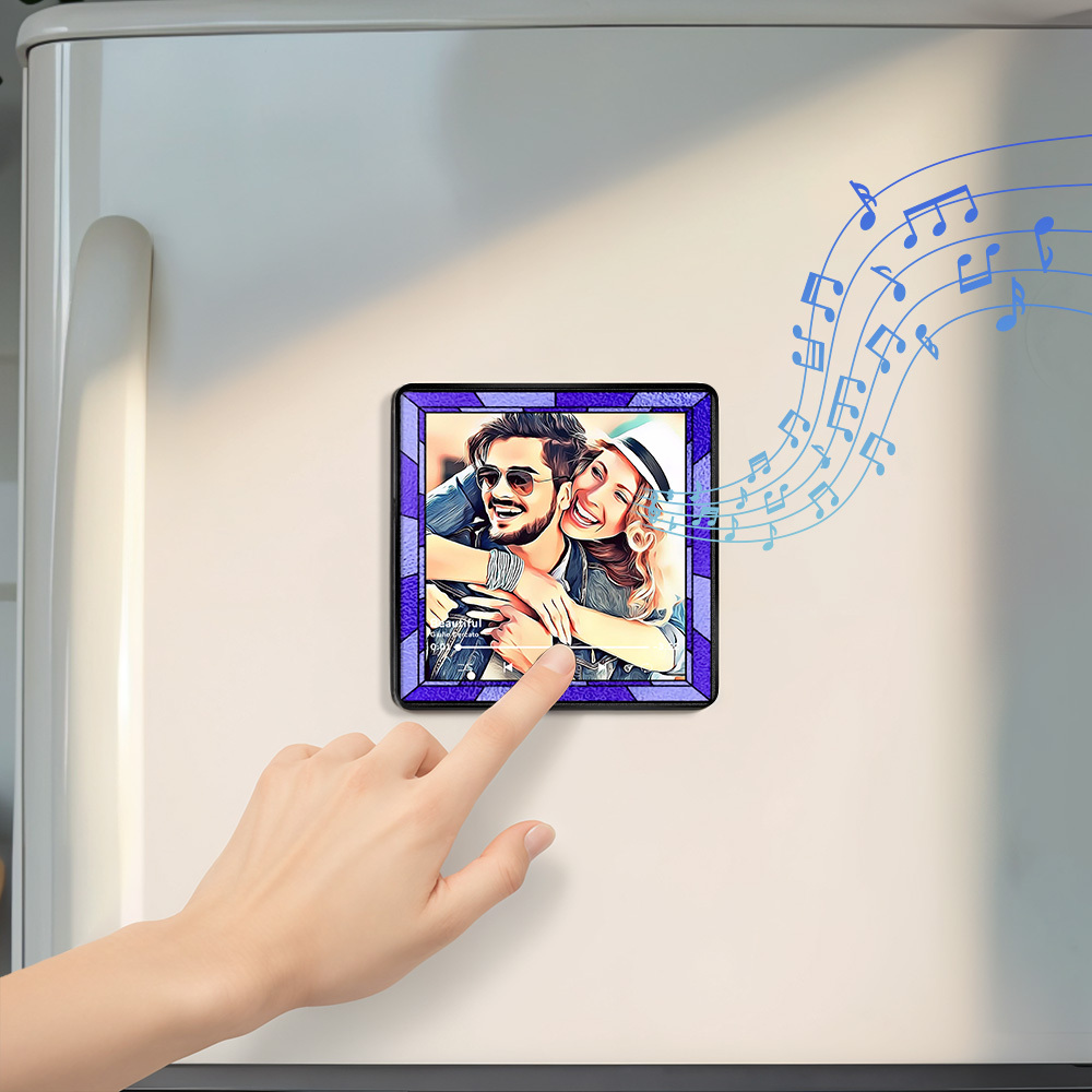 Personalized Photo Album Fridge Magnet Music Wall Photo Sticker Music Movement That Can Be Played Without Cell Phone Music Fridge Magnet Pro