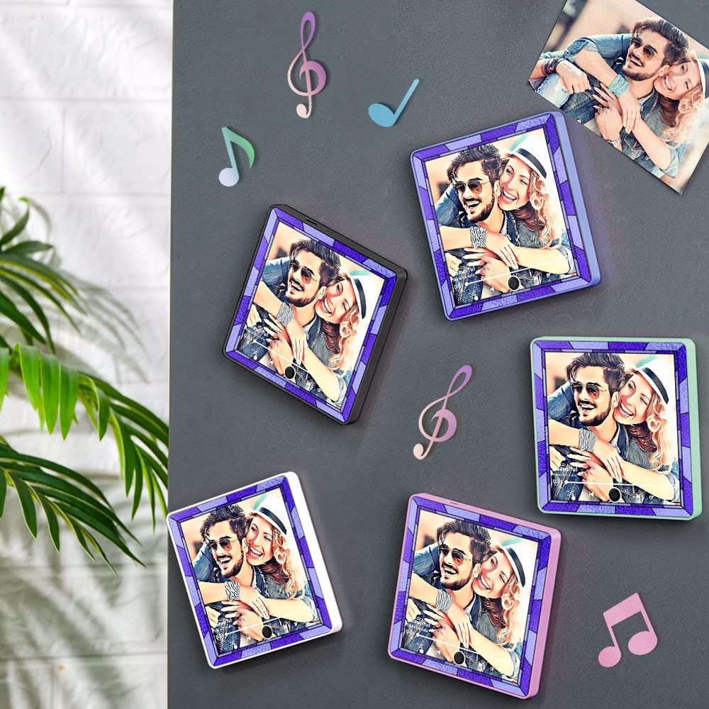 Personalized Photo Album Fridge Magnet Music Wall Photo Sticker Music Movement That Can Be Played Without Cell Phone Music Fridge Magnet Pro
